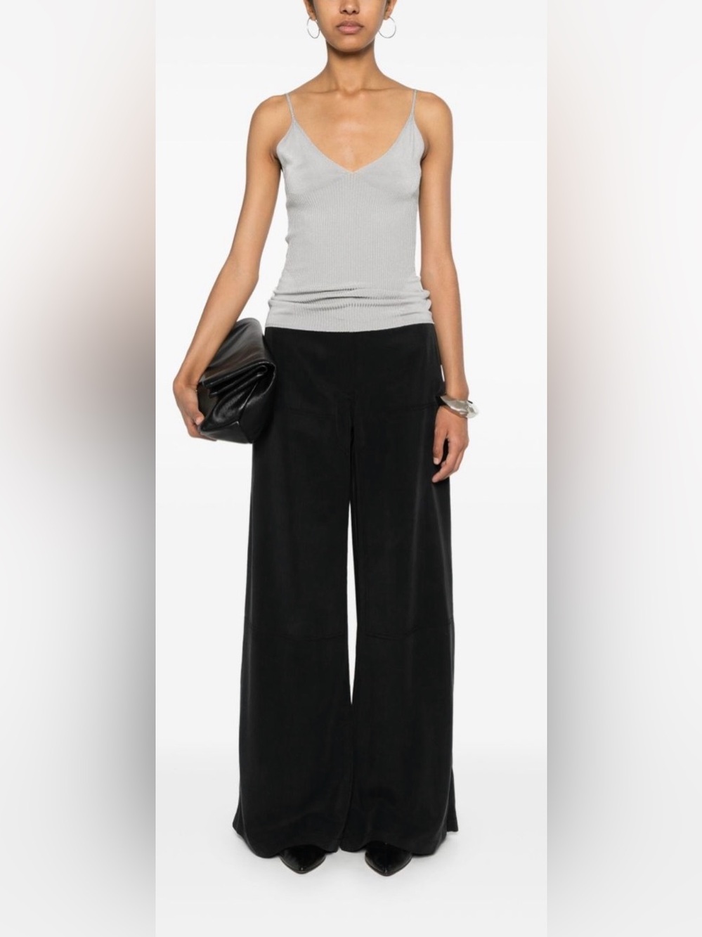 Theory Black Wide-Leg Women's Pants